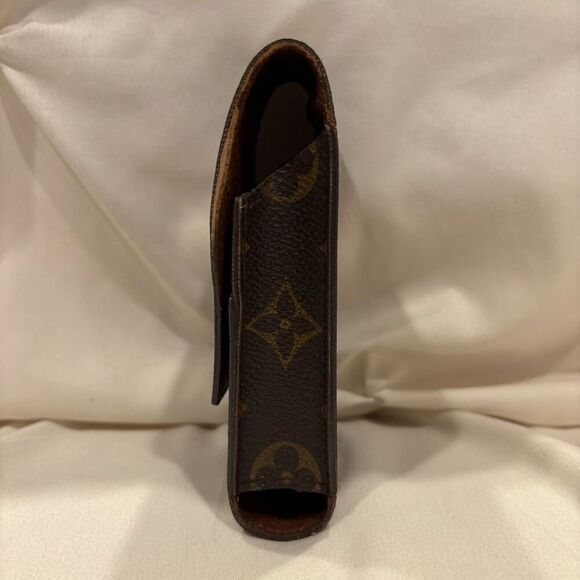 Vintage Louis Vuitton Classic Monogram Cigarette Case LV Coated Canvas Brown - Picture 3 of 11